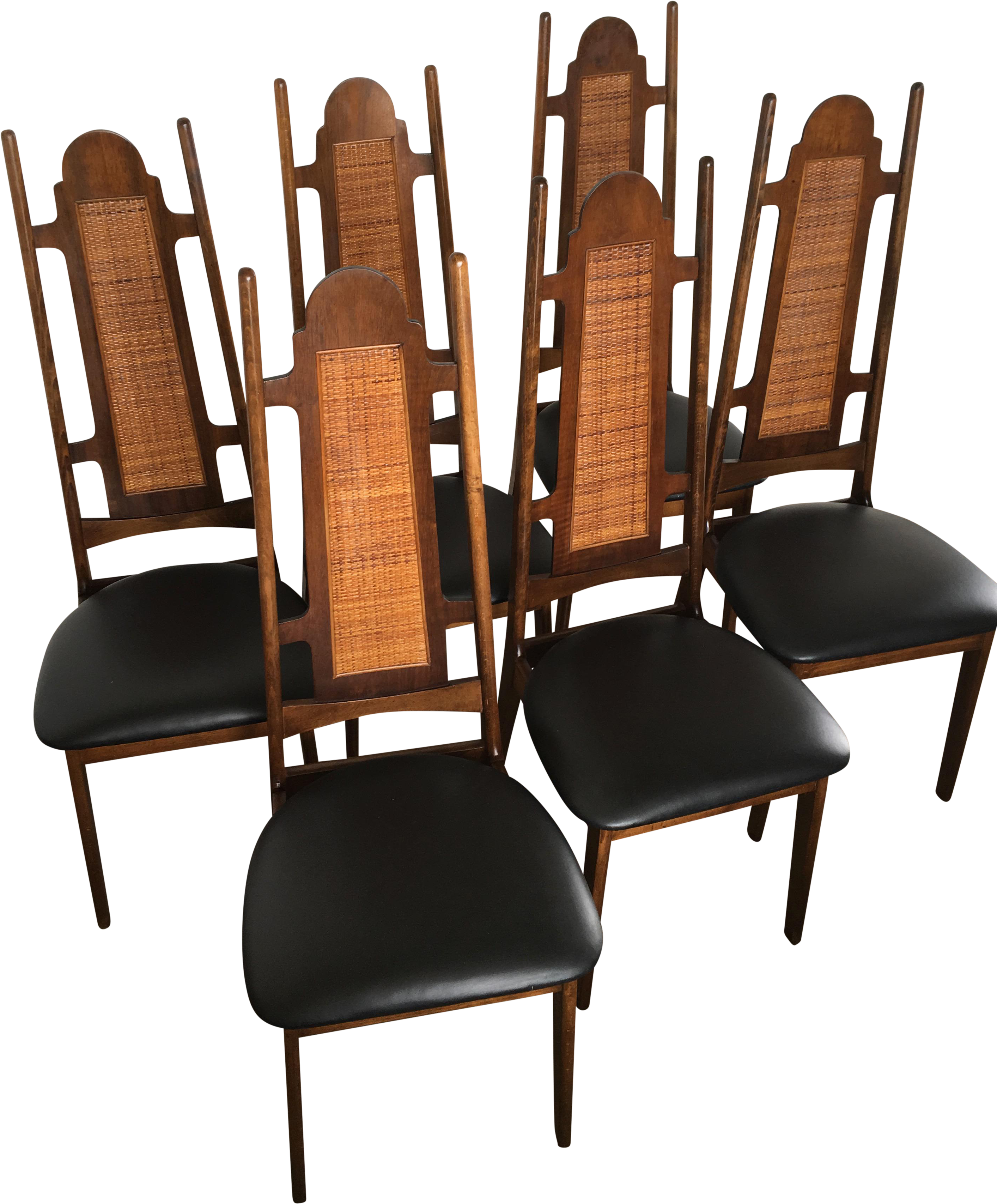 Mid Century High Back Dining Set Of - Chair (3140x3791)