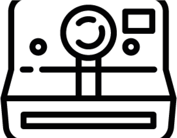 Transparent Background Polaroid Camera Clipart (640x480)