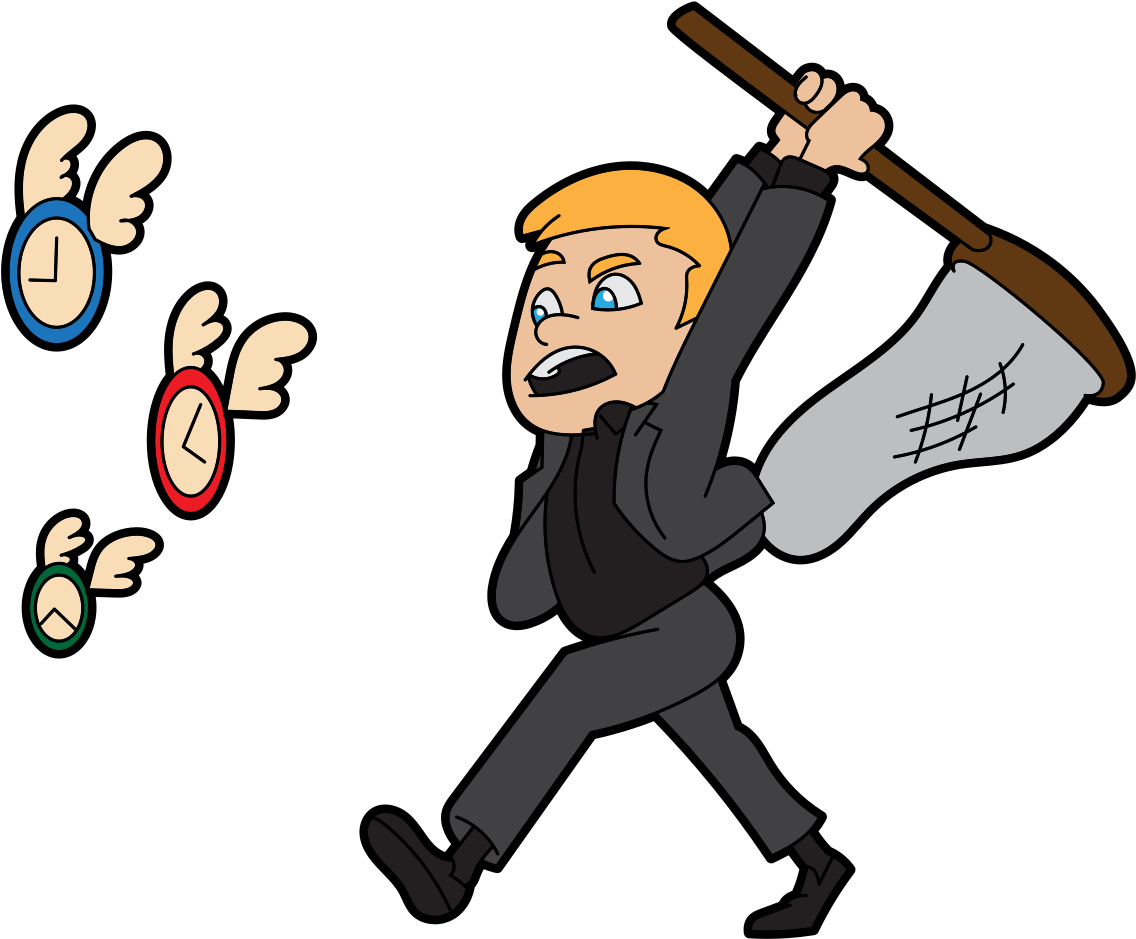 A Cartoon Man Trying To Catch Time - Wikimedia Commons (1384x1056)