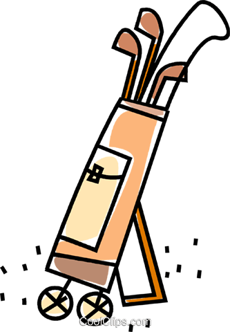 Golf Bag With Clubs Royalty Free Vector Clip Art - Golf Bag With Clubs Royalty Free Vector Clip Art (333x480)