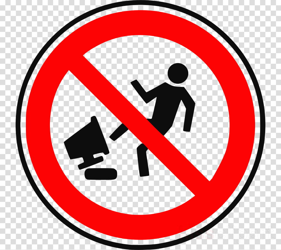Hazard In Computer Clipart Computer Repair Technician - No Tantrums Sign (900x800)