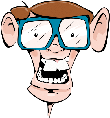 Nerd Horn-rimmed Glasses Geek Cartoon - Cartoon Nerd Png (600x464)