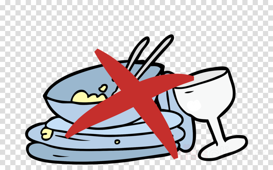 No Dirty Dishes Sign Clipart Dish Clip Art - No Dirty Dishes Sign (900x560)