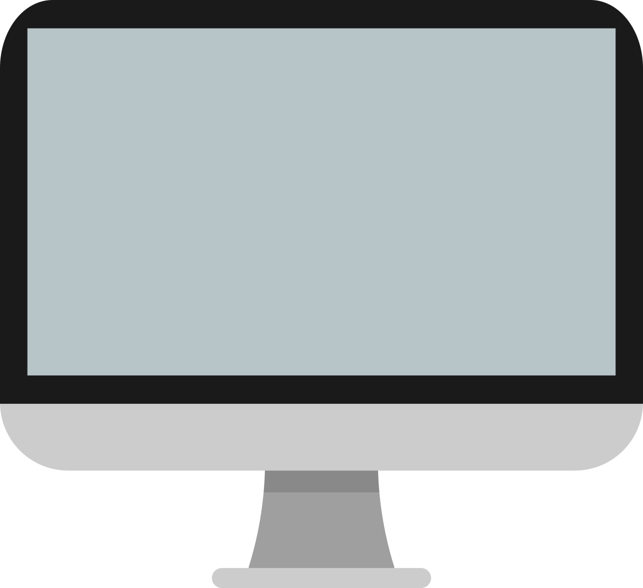 Vector Royalty Free Monitor Clipart Generic Desktop - Computer Monitor (1284x1174)
