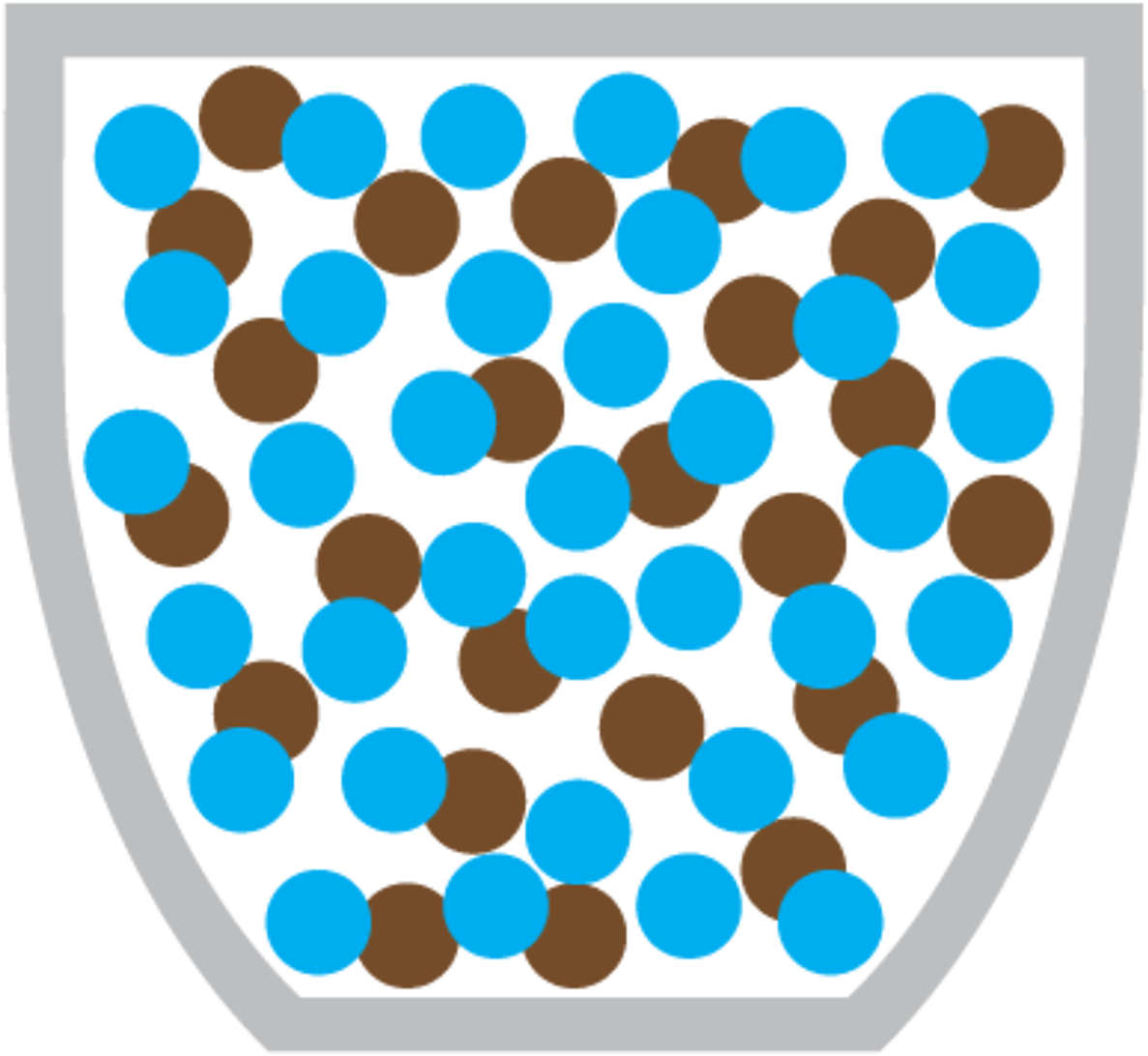 Coffee Molecules Evenly Spread Out Through Cup Of Water - Coffee Molecules Evenly Spread Out Through Cup Of Water (1280x1203)
