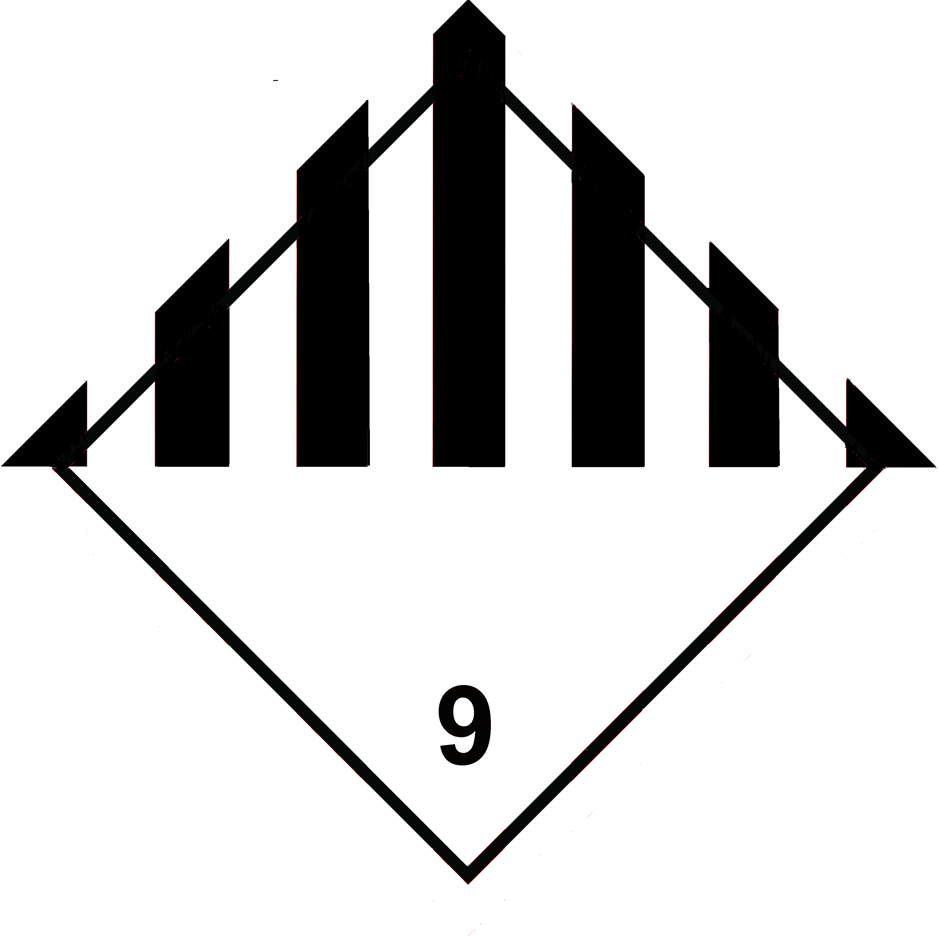 Class 9 Dangerous Goods Label (3000x3000)