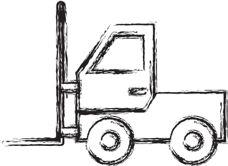 Forklift Drawing Line Image Black And White Library - Balance: Real Life Strategies For Work/ Life Balance (550x550)