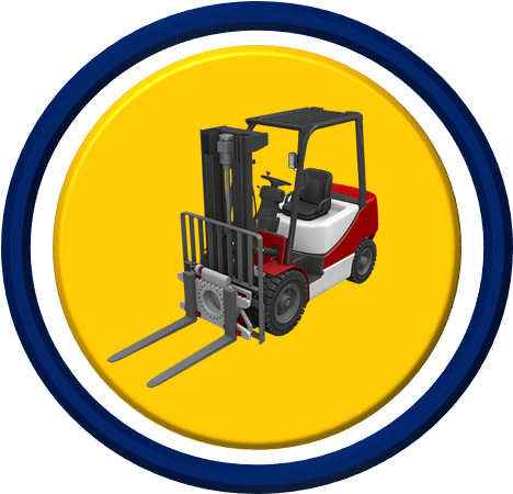 Vector Black And White Forklift Clipart Workplace Safety - Vector Black And White Forklift Clipart Workplace Safety (482x463)