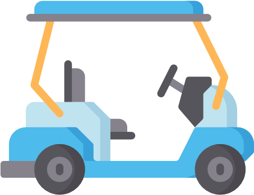 Golf Cart Free Icon - Car (512x512)