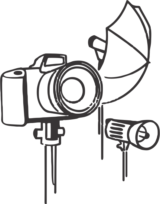 16 - Camera On Tripod Illustration (529x675)
