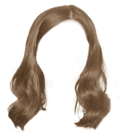 Light Brown Long Hair Style Transparent - Light Brown Hair Png (413x493)