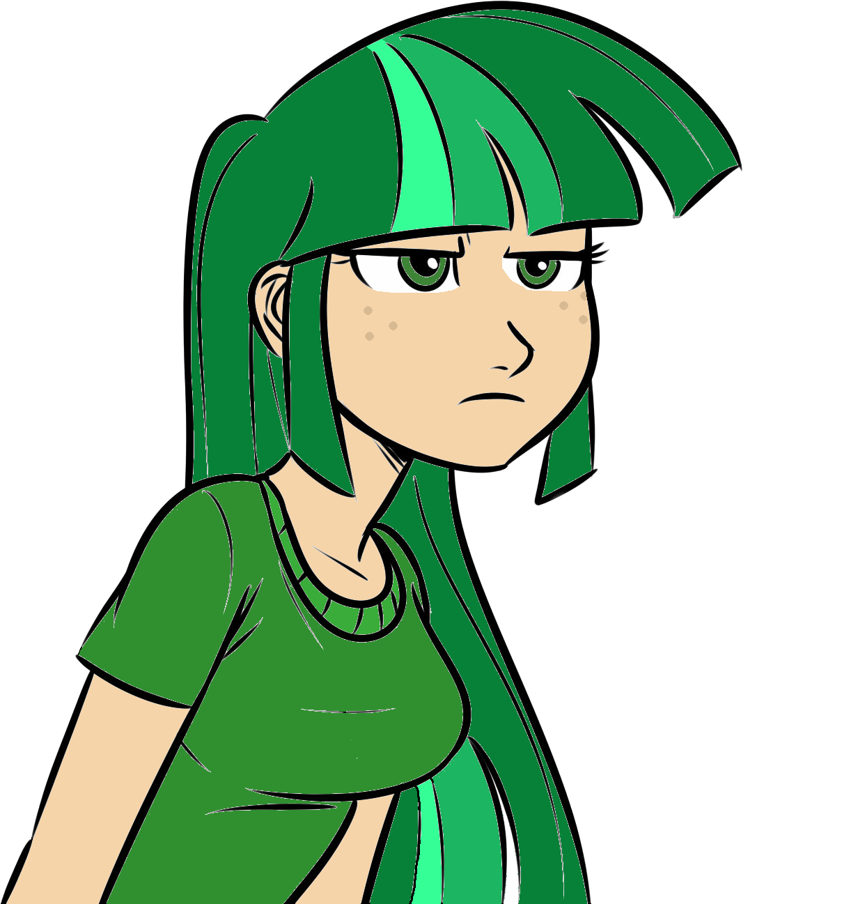 Bitch Stole My Hair Style - Cartoon (1232x1341)