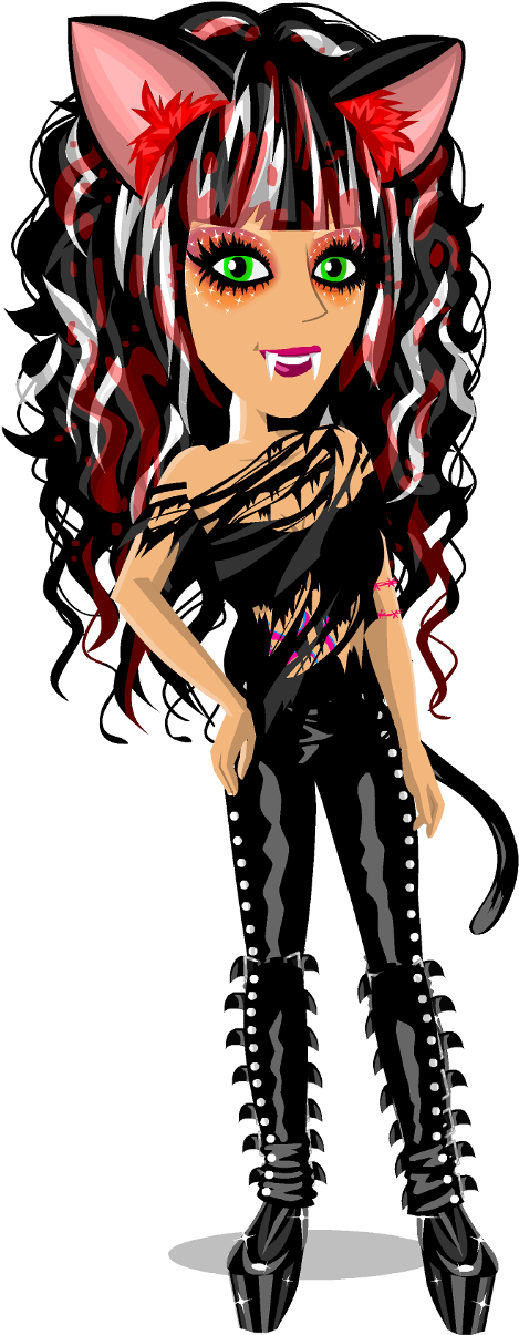 500px-msp Glamor Haloween Cat - Halloween (500x1211)