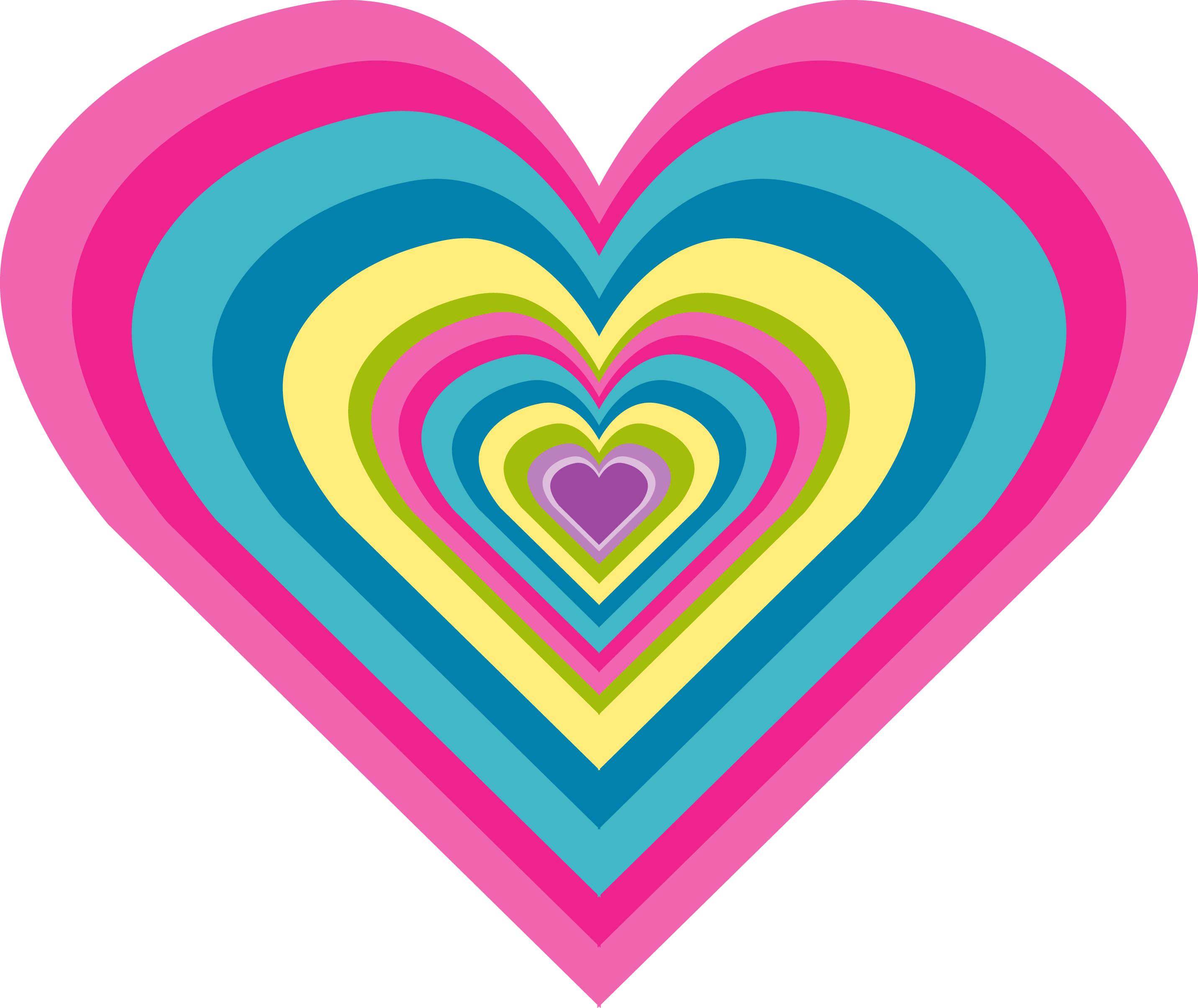 All Things Positively Positive Page Designerbcheartlarge - Glitter Moving Rainbow Hearts (2863x2410)