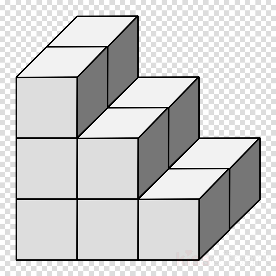 Cube Clipart Cube Isometric Projection Base Ten Blocks - Australia Bandiera Con Sfondo Trasparente (900x900)