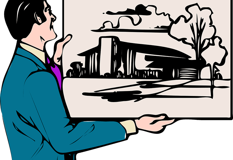 How To Hang Picture With Stud Finder - Architecture Architect Clip Art (800x550)