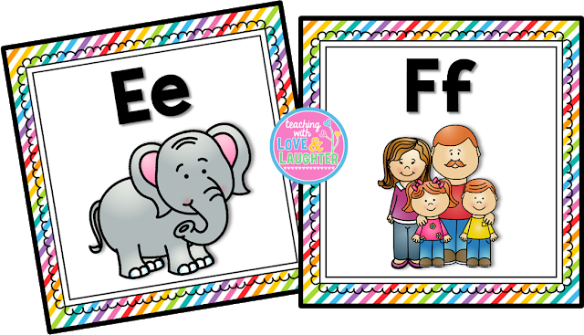 And Finally, There Are Alphabet Cards For You To Hang - Cartoon (640x367)
