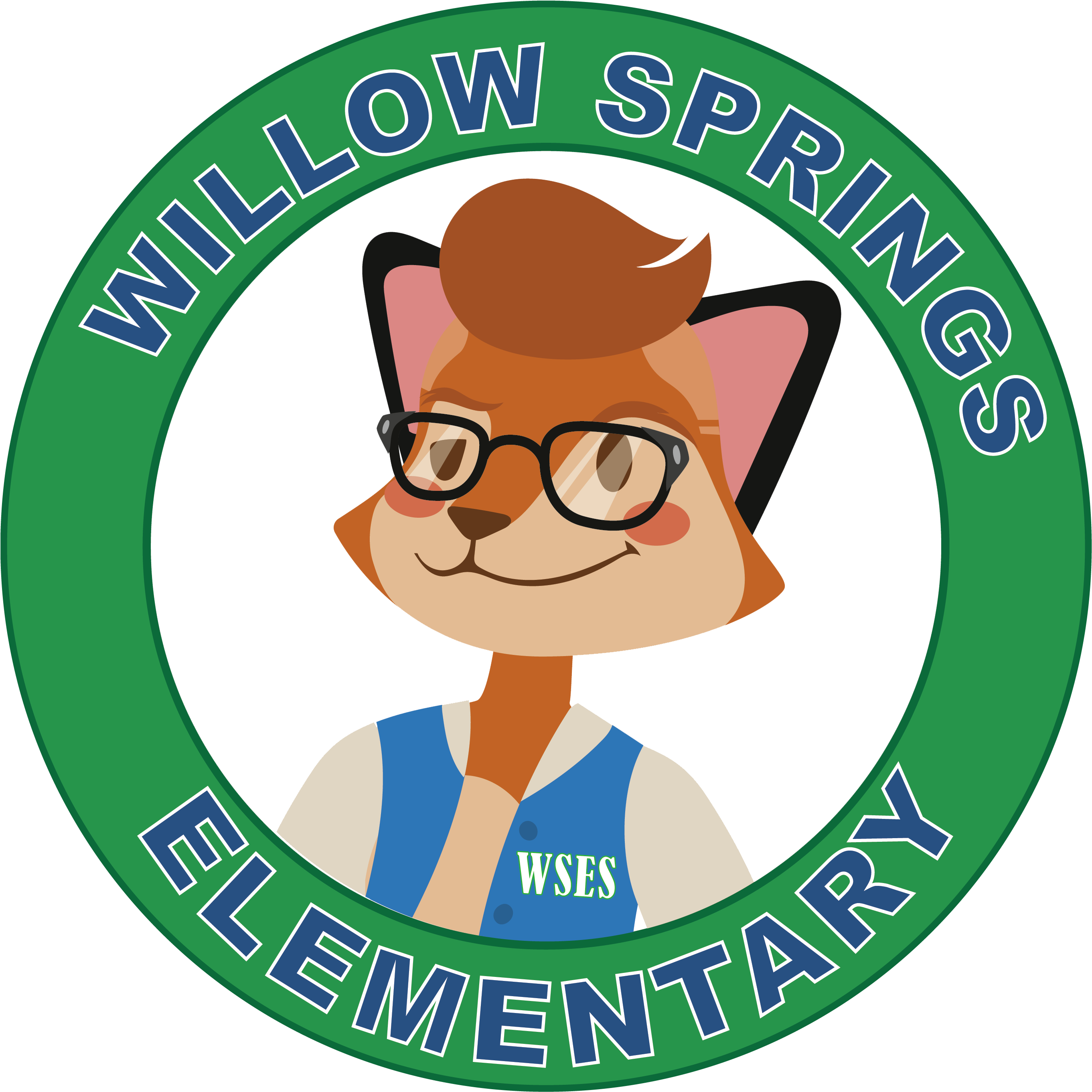 Life Is Good Clipart Elementary - Willow Springs Elementary Fox (2859x3736)