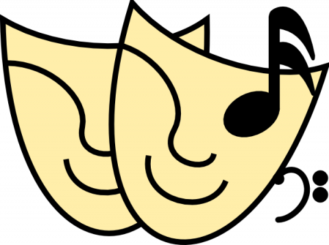Musical Clipart - Art And Music Clipart (480x358)