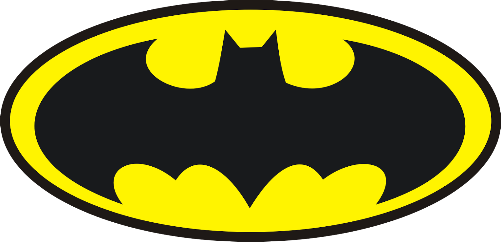 Clip Art Logo Picture Festa Nathalia - Batman Logo Png (1600x774)