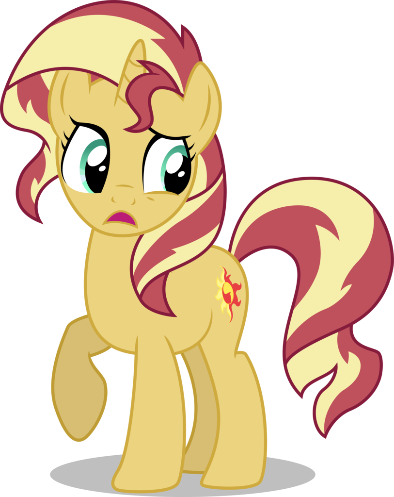 Graphic Transparent Library Absurd Res Artist Illumnious - Sunset Shimmer Confused (813x1024)