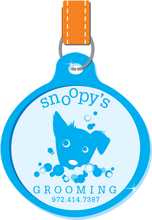 Snoopys Grooming Dog Tags - Snoopy's Grooming (385x463)