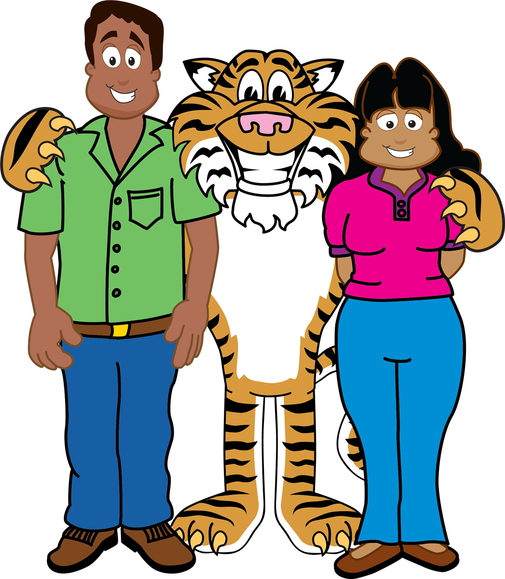 Sorters Mill Parents - Tiger Reading A Book (999x1146)