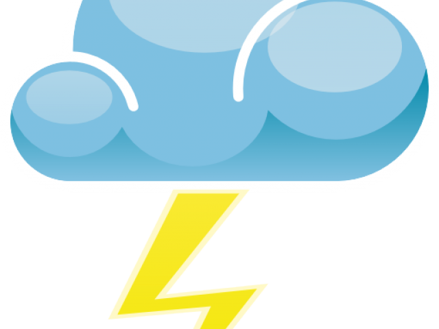 Lightning Clipart Weather Symbol - Lightning Clipart Weather Symbol (640x480)