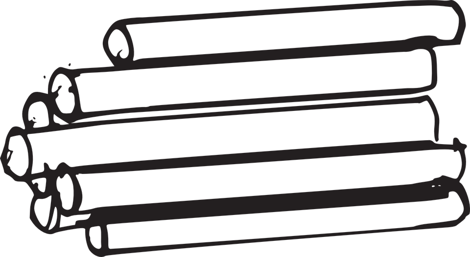 Logging Log Cabin Coloring Book Lumber - Logs Clipart Black And White (960x526)