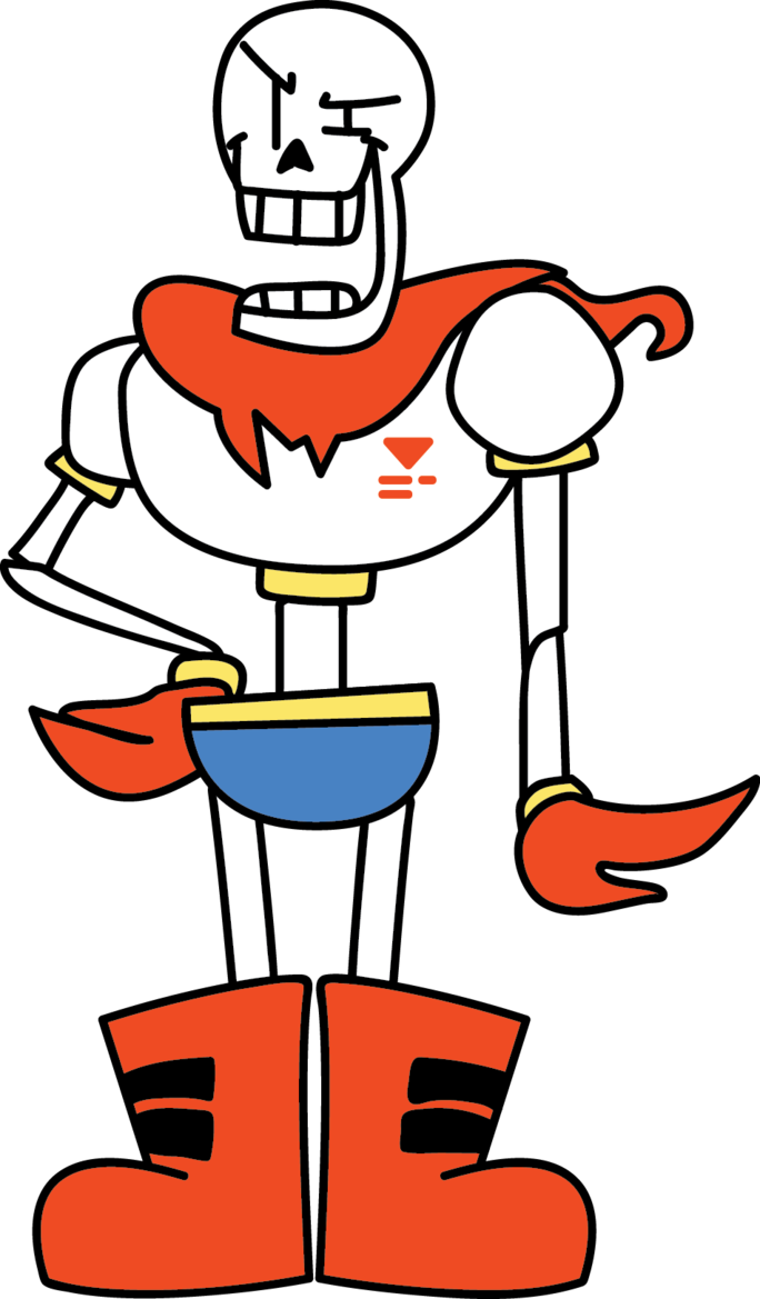 Your Range Dehydrated A Corner That This Cord Could - Papyrus De Undertale (684x1169)
