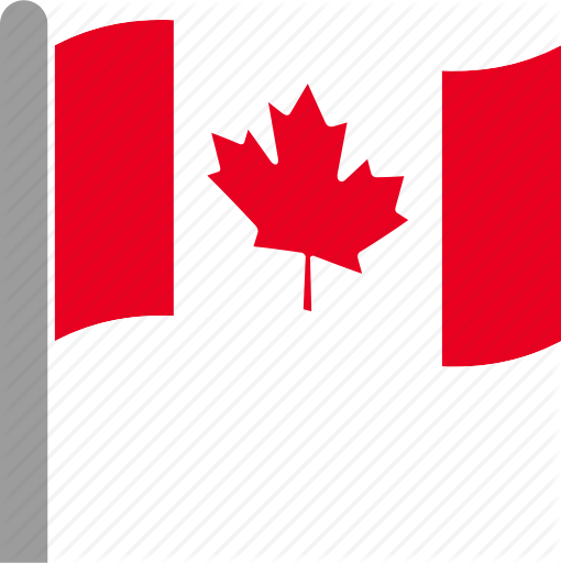 Free Download Canada Flag Clipart Flag Of Canada Clip - Canada Flag Pole Icon (510x512)