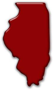 034063 Simple Red Glossy Icon Culture State Illinois - Illinois Legal Research [book] (420x420)