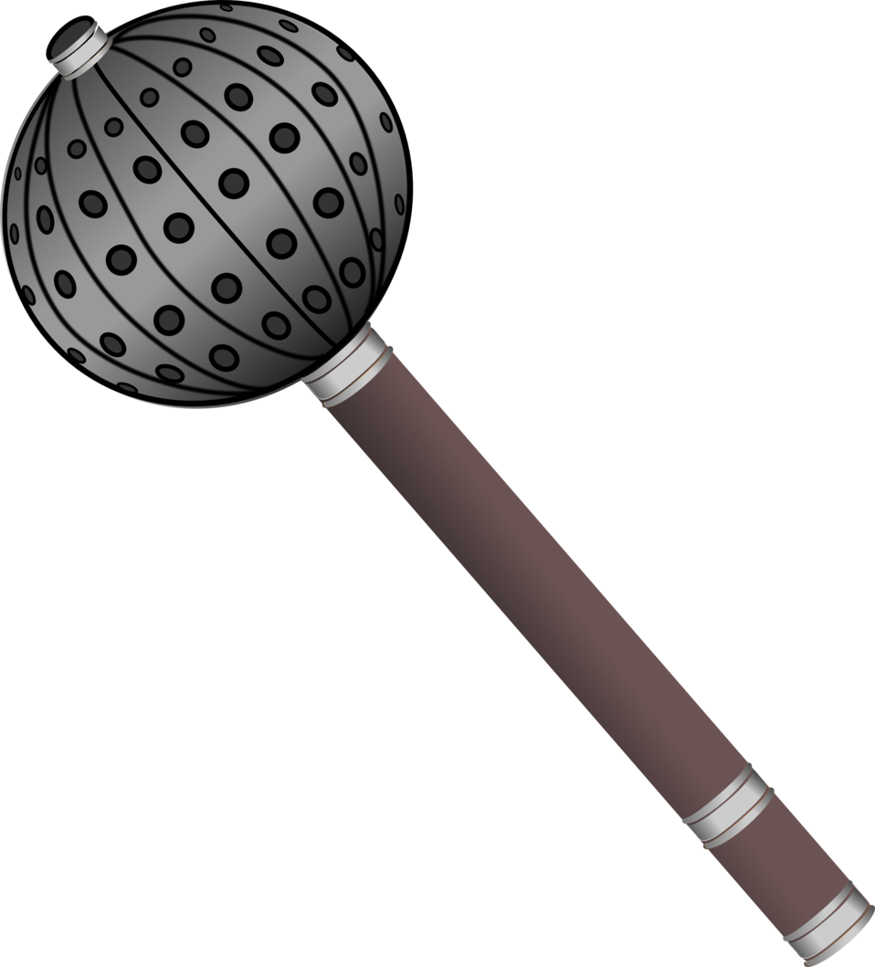 Mace, Medieval, Metallic, Studded, Weapon - Mace, Medieval, Metallic, Studded, Weapon (958x1059)