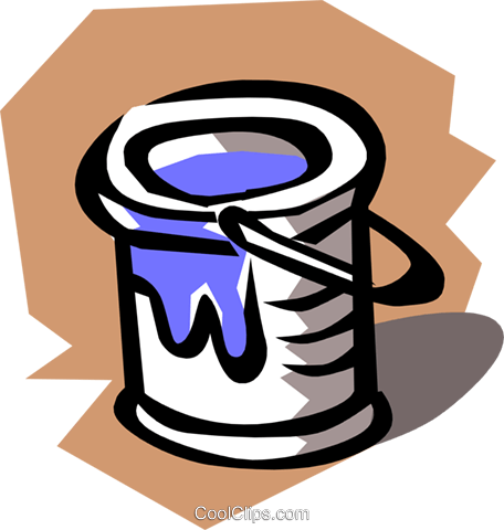 Paint Can Royalty Free Vector Clip Art Illustration - Logo (456x480)