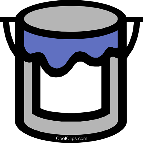 Symbol Of A Paint Can Royalty Free Vector Clip Art - Illustration (479x480)
