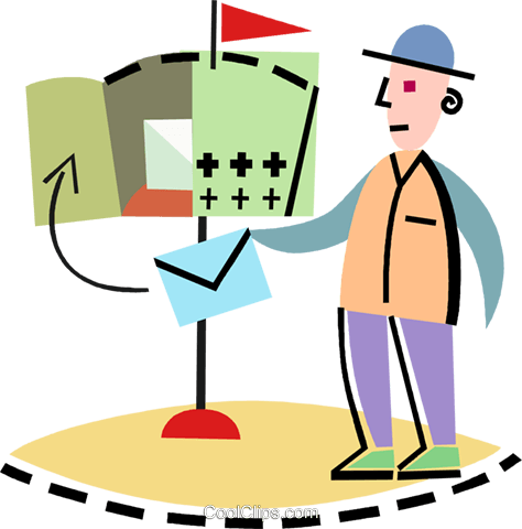 Postman Mailman Royalty Free Vector Clip Art Illustration - Illustration (474x480)
