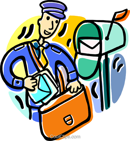 Mailman Clipart Image - Mail Carrier (443x480)