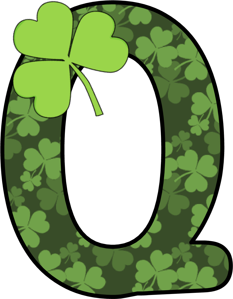 Ch B *✿* Alfabeto Trebol De Kid Sparkz San Patrick, - Dancing Dolphin Patterns 11513 St. Patricks Day Switch (1057x1340)