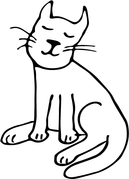 Lucky Charms & Good Fortune Messages Sticker-3 - Cat Yawns (618x618)