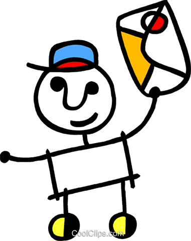 Postman Mailman Vecteurs De Stock Et Clip-art Vectoriel - Clip Art (381x480)