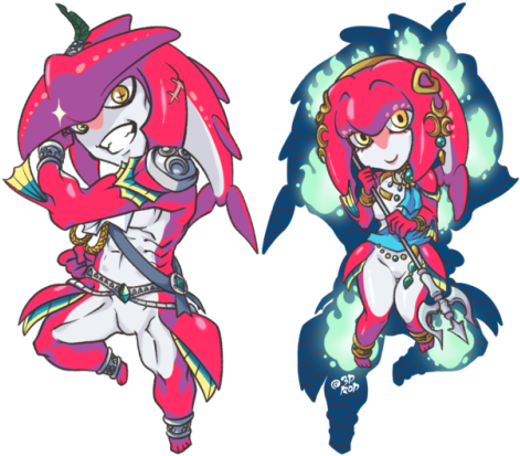 Breath Of The Wild Charms Which Duo Is Your Favorite - Breath Of The Wild Mipha Figur (500x438)