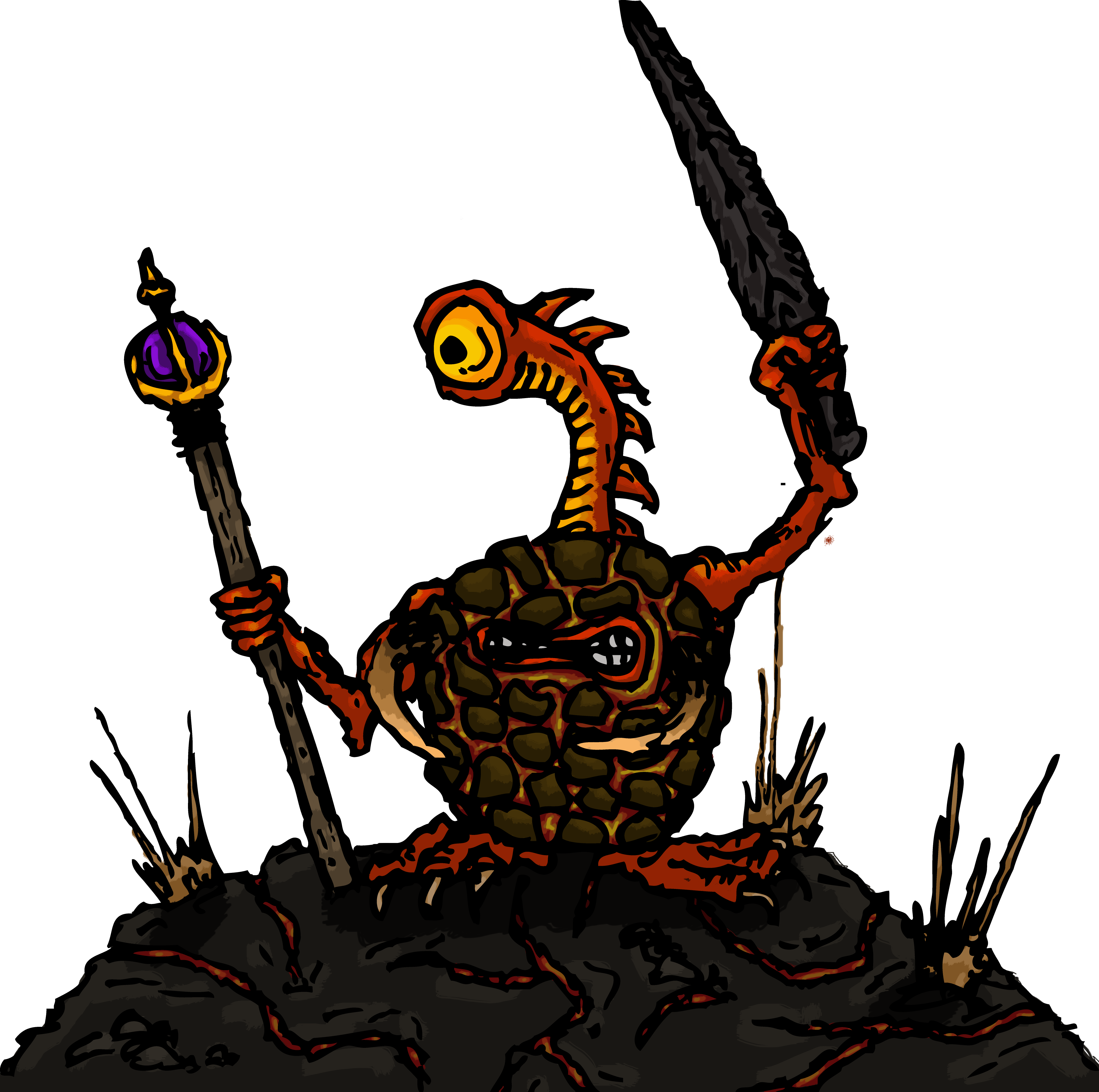 Ignis Tribal Chief - Illustration (4233x4205)