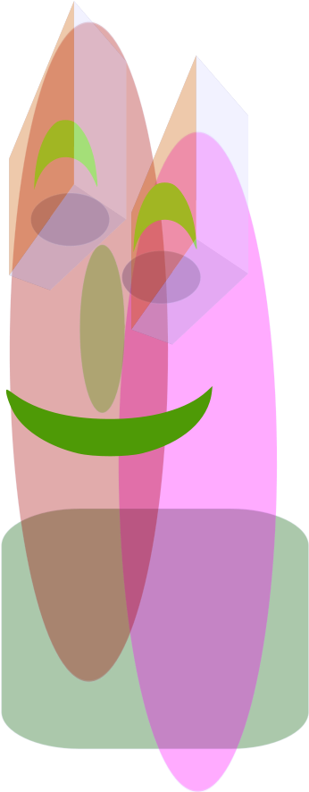 This Free Clipart Png Design Of 2 Shapes - This Free Clipart Png Design Of 2 Shapes (345x900)