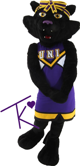 Clip Art Official Home Of The - University Of Northern Iowa Mascot Tk Panther (325x676)