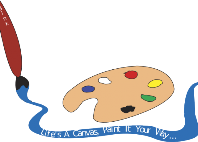 Paint Brush Clipart Animated - Art Brush Borders Clipart (640x480)