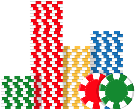 Poker Chips Vector Png - Poker Chip Stacks Graphic (512x512)