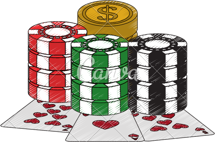 Chips With Cards And Coins Casino Related Icons Image - Casino Coins (800x800)