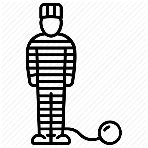 Clipart Royalty Free Library Jailbird Free On Dumielauxepices - Prisoner Png (512x512)