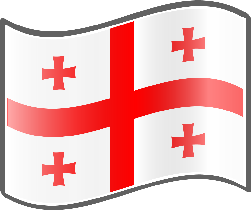 Clip Art Freeuse File Nuvola Georgian Wikipedia Filenuvola - Georgian Flag (1024x1024)