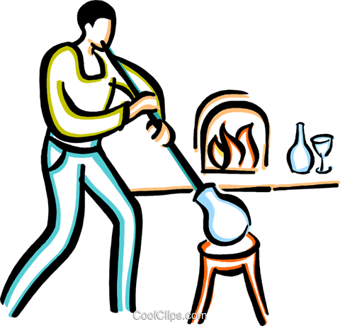 Picture Free Download Collection Of Free Craftsmen - Glass Blowing Clip Art (480x460)